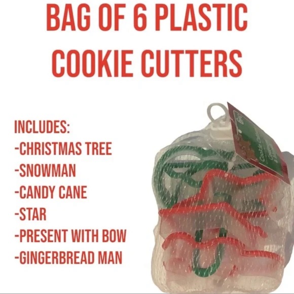 🆕DOUBLE SIDED HOLIDAY TABLE TOP DECORATION WITH 6 COOKIE CUTTERS! - Picture 5 of 11